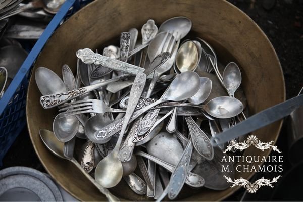 achat argenterie M. Chamois antiquaire